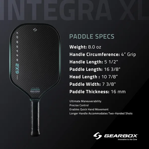 Gearbox GX2 Pickleball Paddle