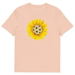 Pickleball Flower 1 Unisex Organic Cotton T-shirt