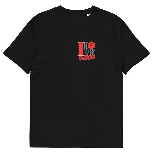 I LOVE Pickleball (R) Unisex Organic Cotton T-shirt