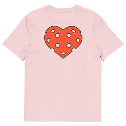 Pickleball Heart Unisex Organic Cotton T-shirt